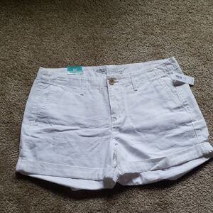 Old Navy 10 Boyfriend White Jean Denim Shorts